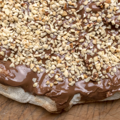 pizza chocolat noisette